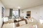 Wohnzimmer des behindertengerechtes Ferienhauses für 8 Personen in Cadzand Bad und Holland